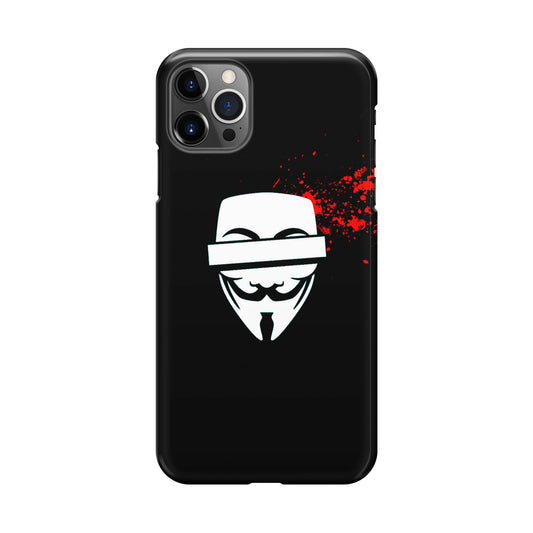 Anonymous Blood Splashes iPhone 12 Pro Case