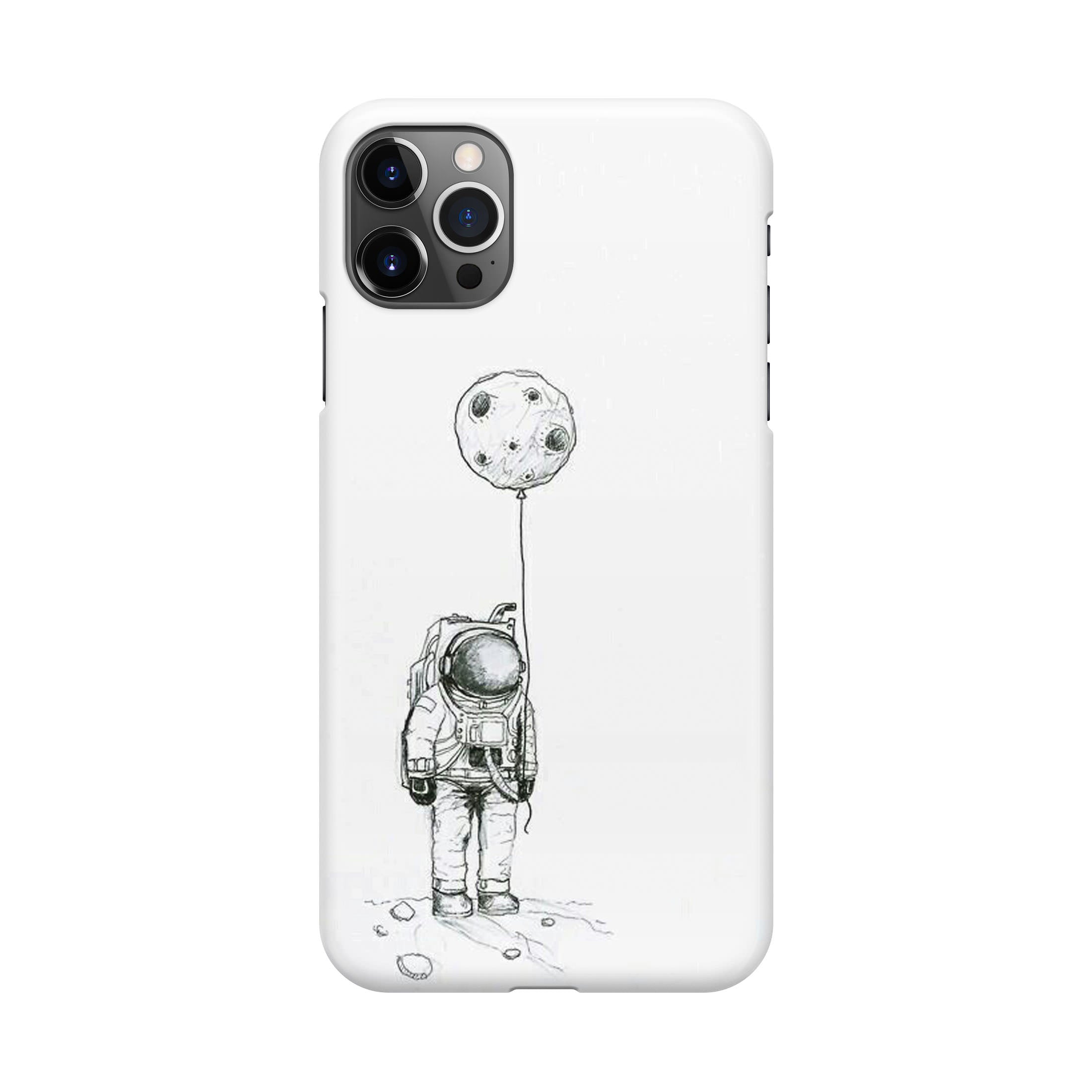 Astronaut Moon Balloon iPhone 12 Pro Case