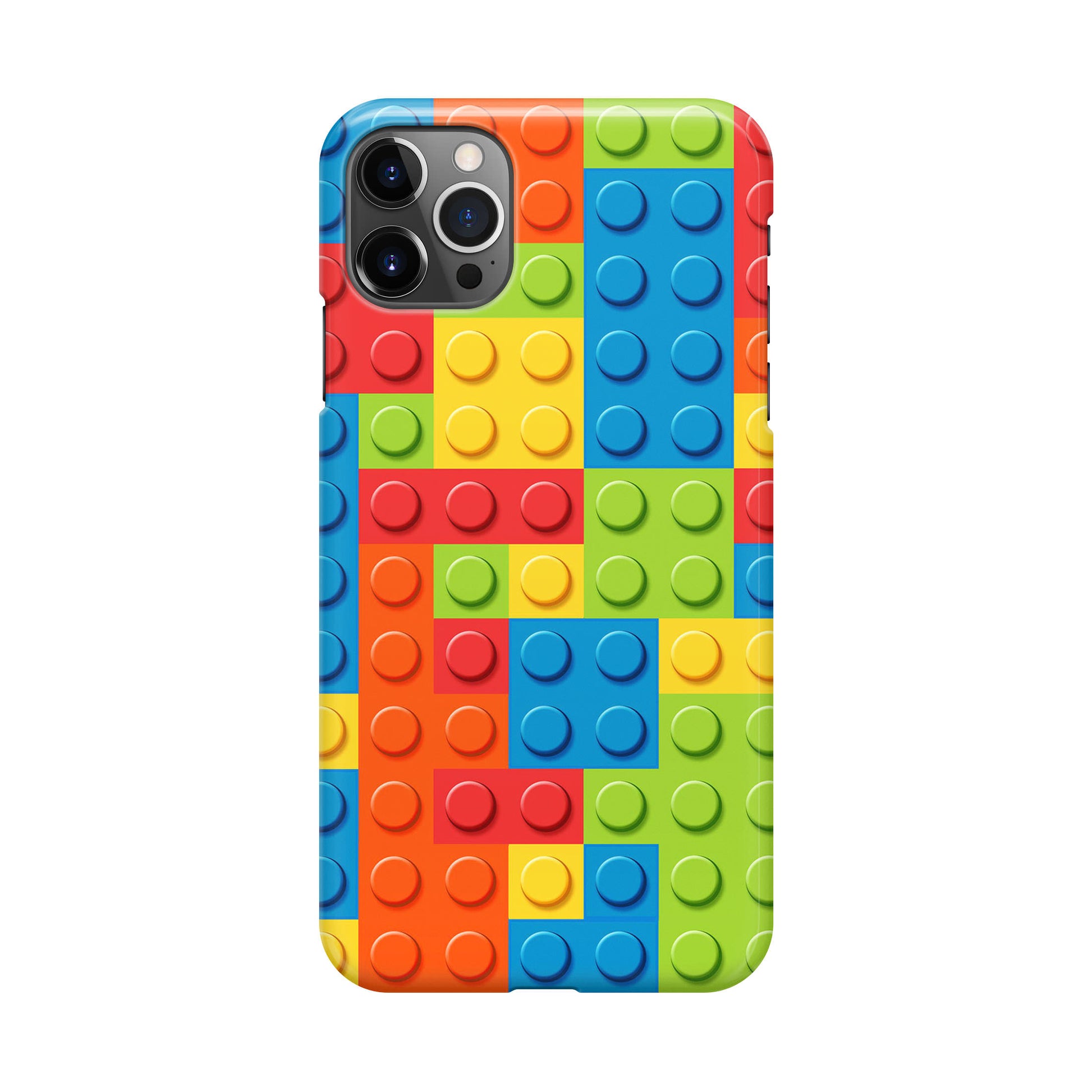 Blocks Rainbow Pattern iPhone 12 Pro Case