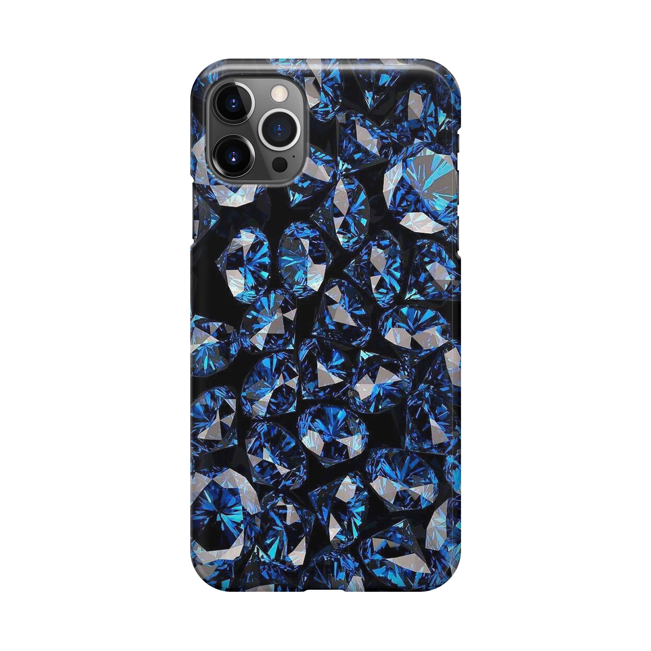 Blue Diamonds Pattern iPhone 12 Pro Max Case