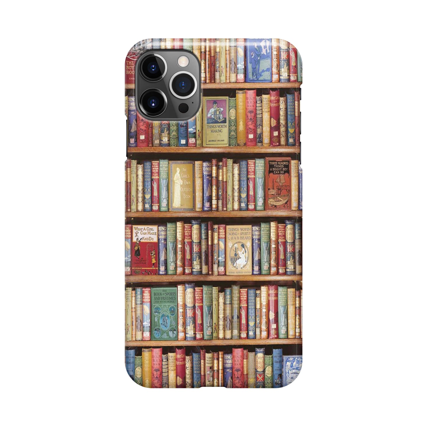 Bookshelf Library iPhone 12 Pro Case
