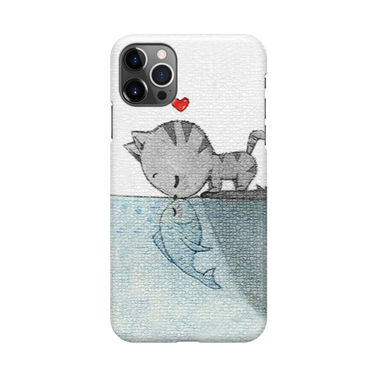 Cat Fish Kisses iPhone 12 Pro Case