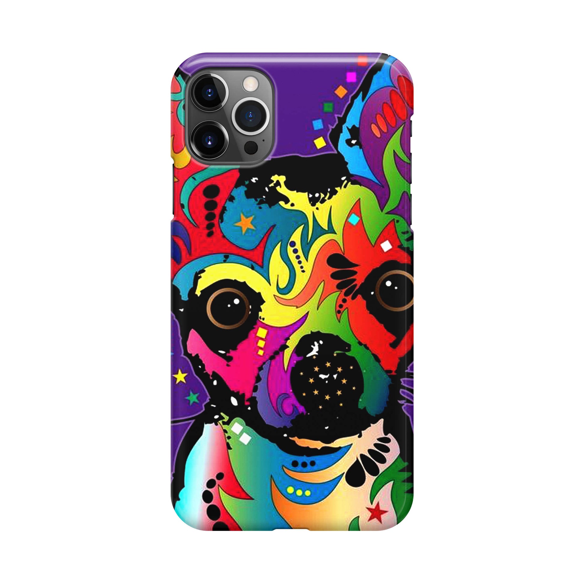 Colorful Chihuahua iPhone 12 Pro Case