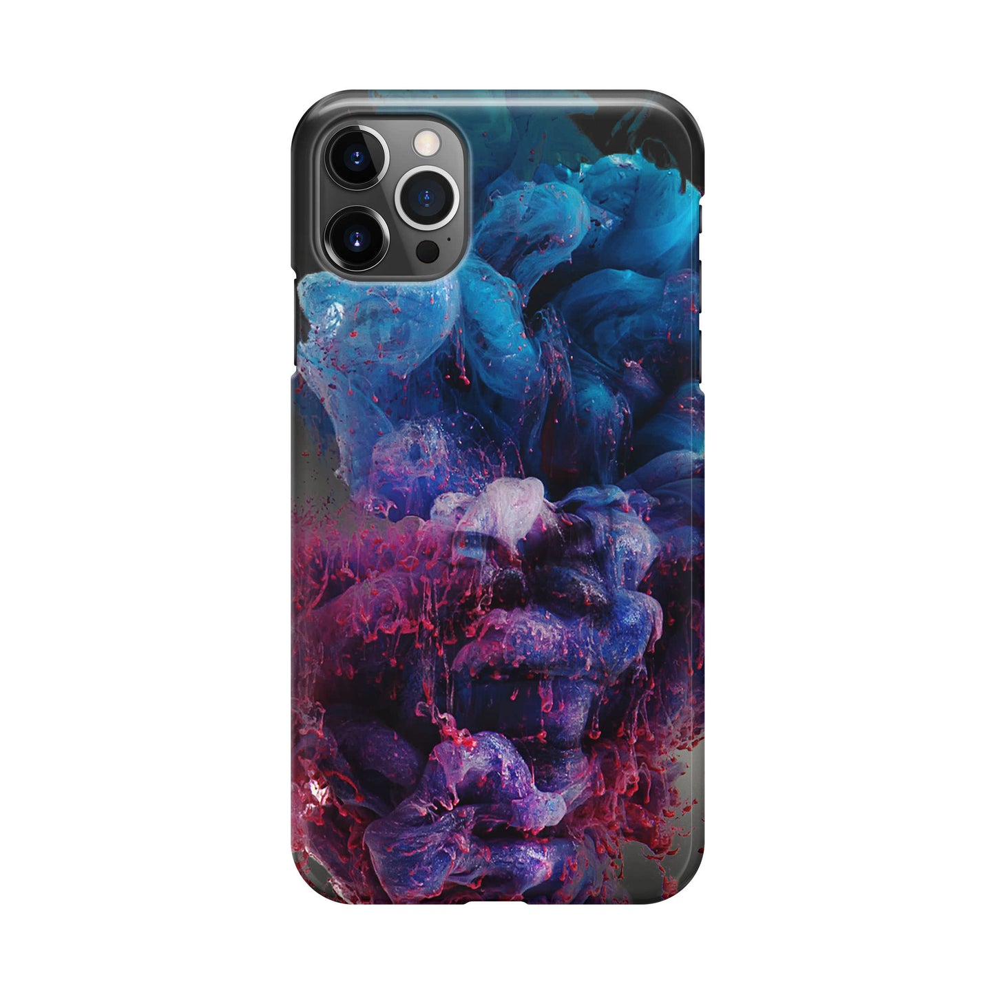 Colorful Dust Art on Black iPhone 12 Pro Case