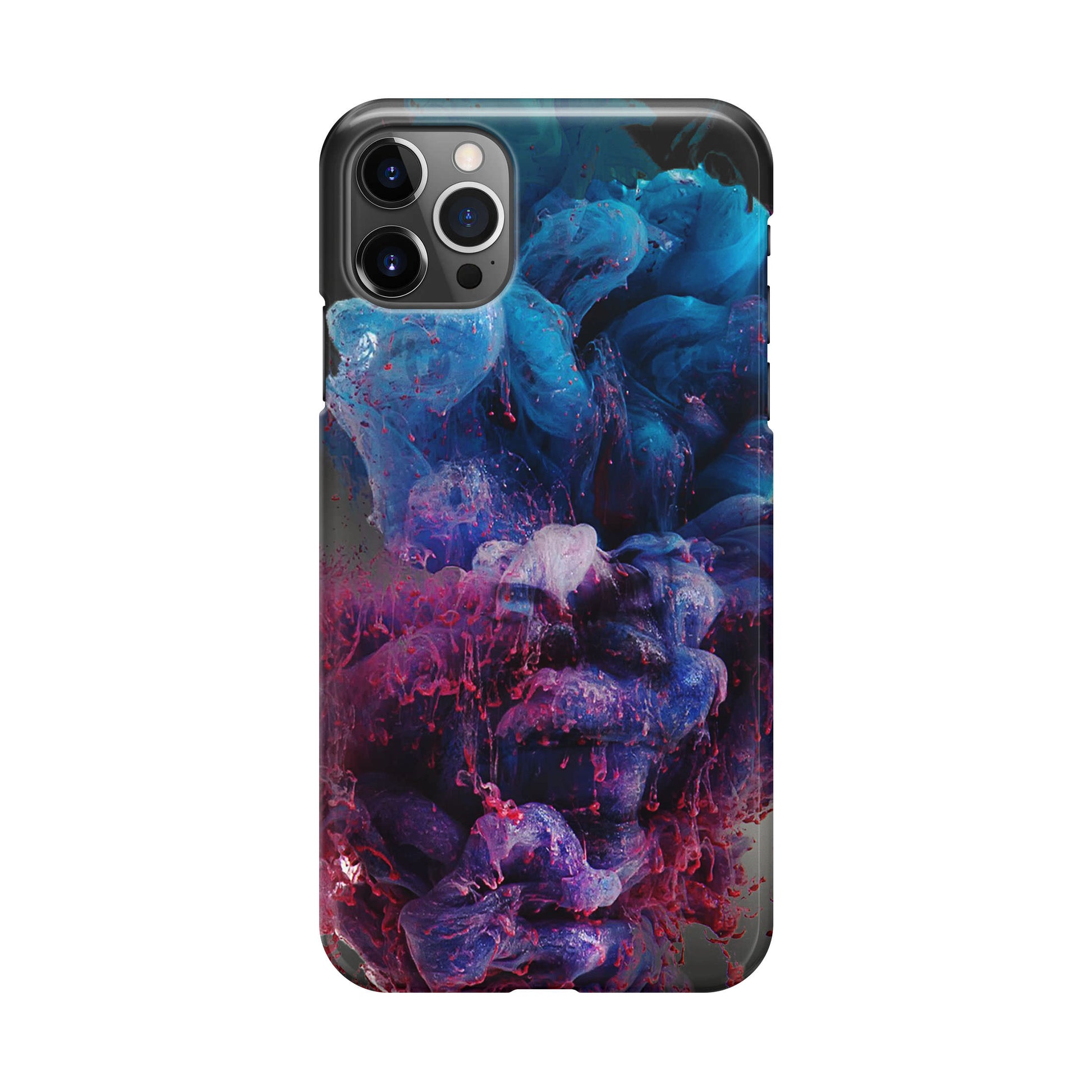 Colorful Dust Art on Black iPhone 12 Pro Case