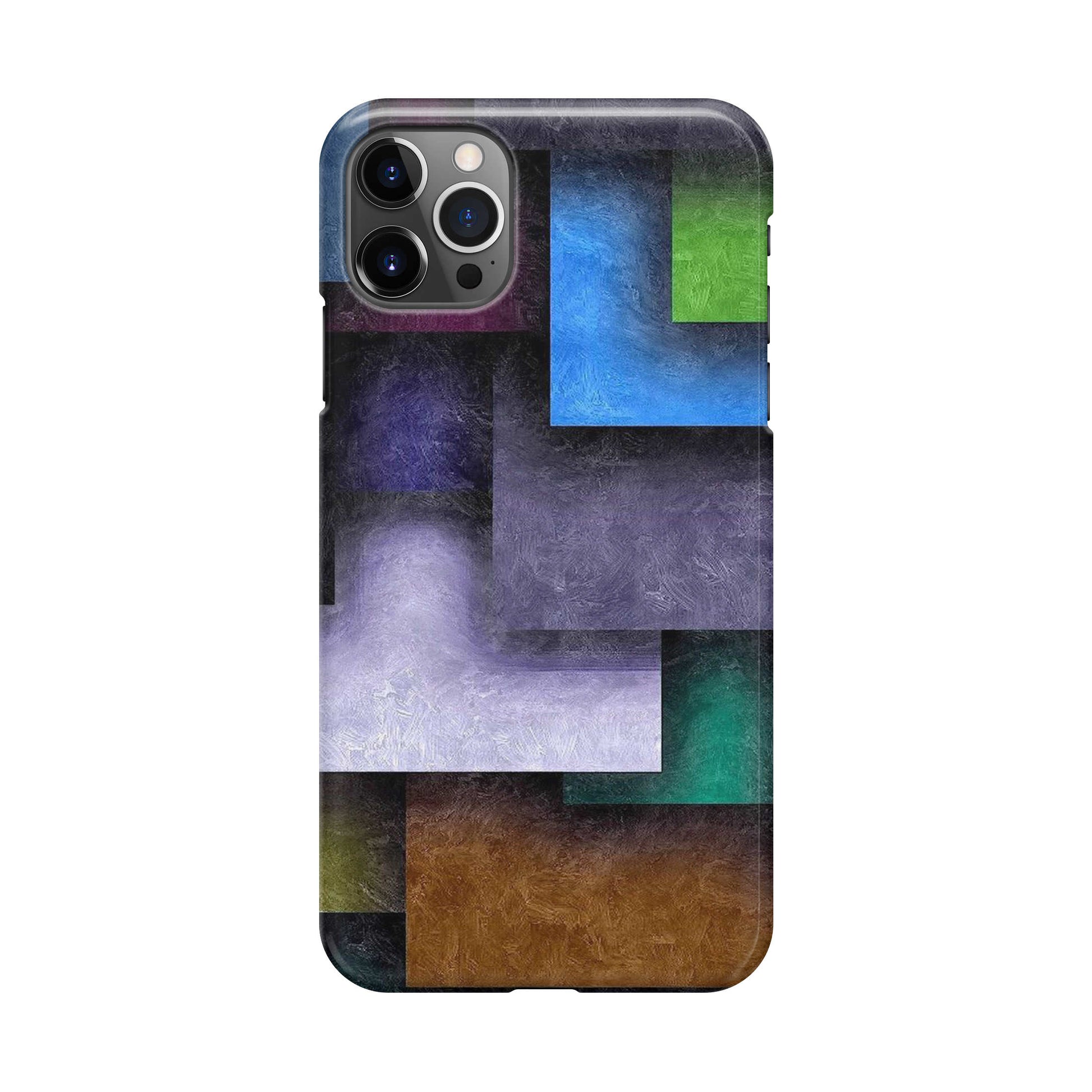 Colorful Rectangel Art iPhone 12 Pro Case