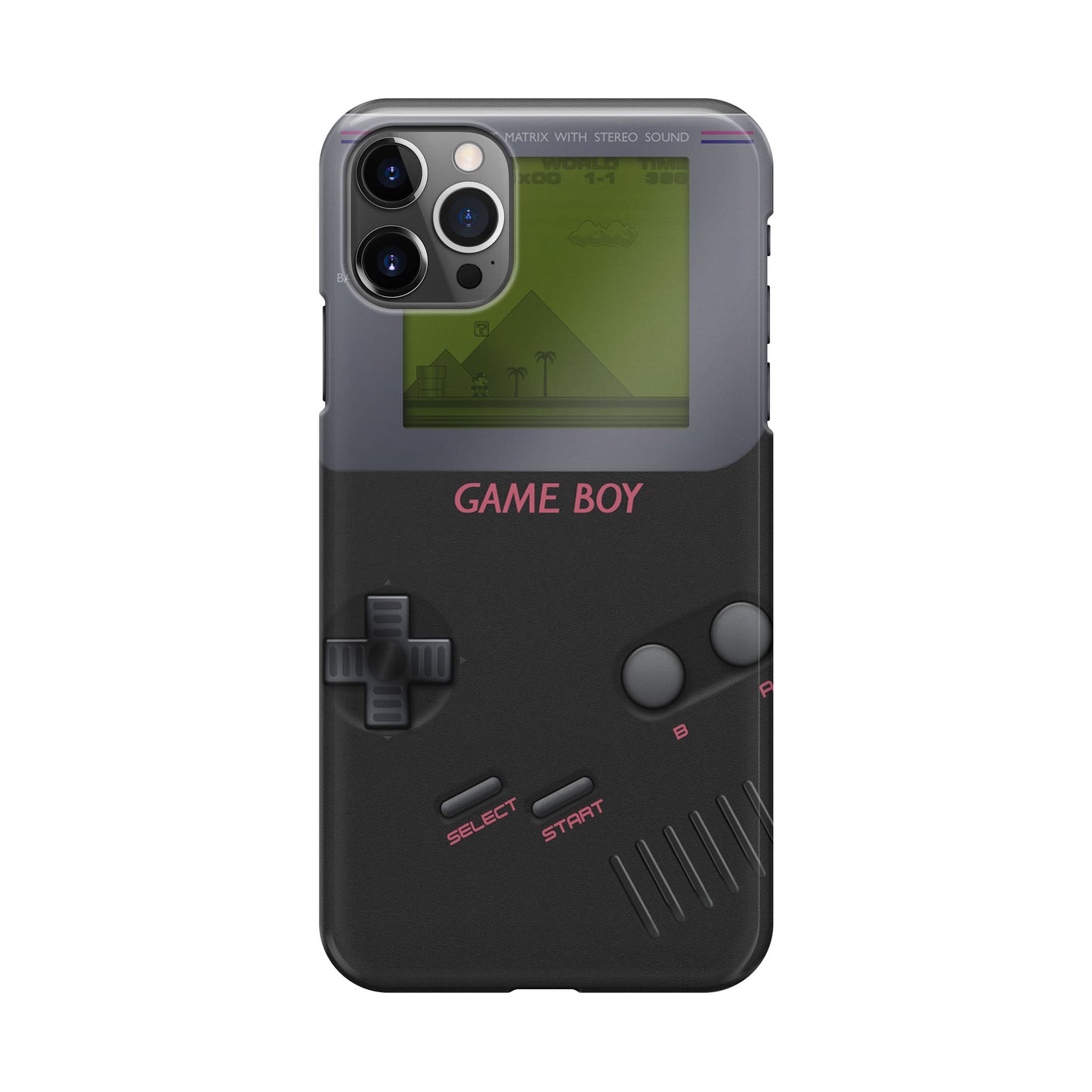 Game Boy Black Model iPhone 12 Pro Case