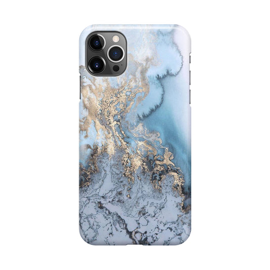 Golden Azure Marble iPhone 12 Pro Max Case