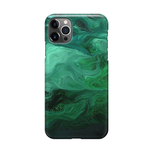 Green Abstract Art iPhone 12 Pro Max Case