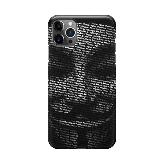 Guy Fawkes Mask Anonymous iPhone 12 Pro Case