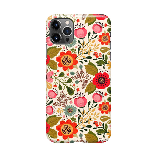 Hello Spring Pattern iPhone 12 Pro Case