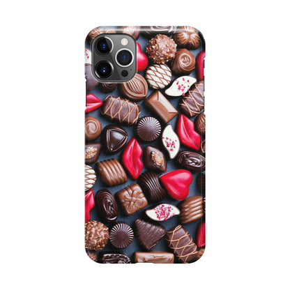 I Love Choco Pattern iPhone 12 Pro Max Case