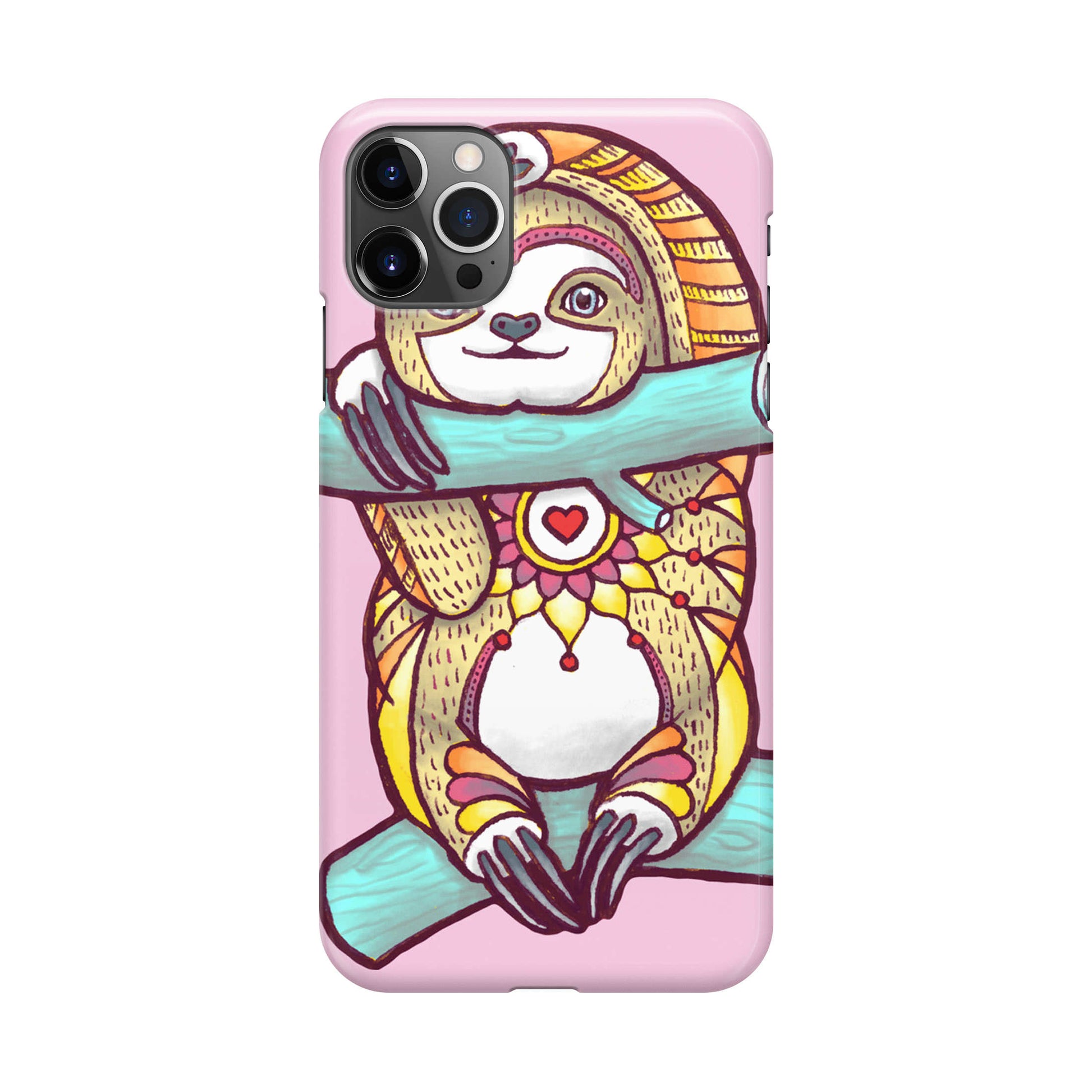 Mandala Sloth iPhone 12 Pro Case