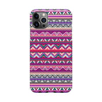 Purple Aztec Art iPhone 12 Pro Case