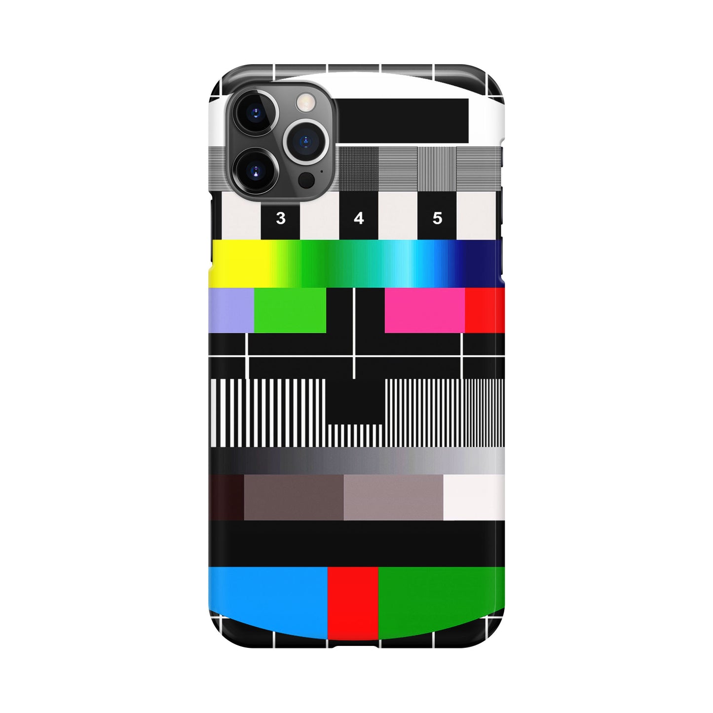 Scheme Pause TV Colorful Mesh iPhone 12 Pro Case