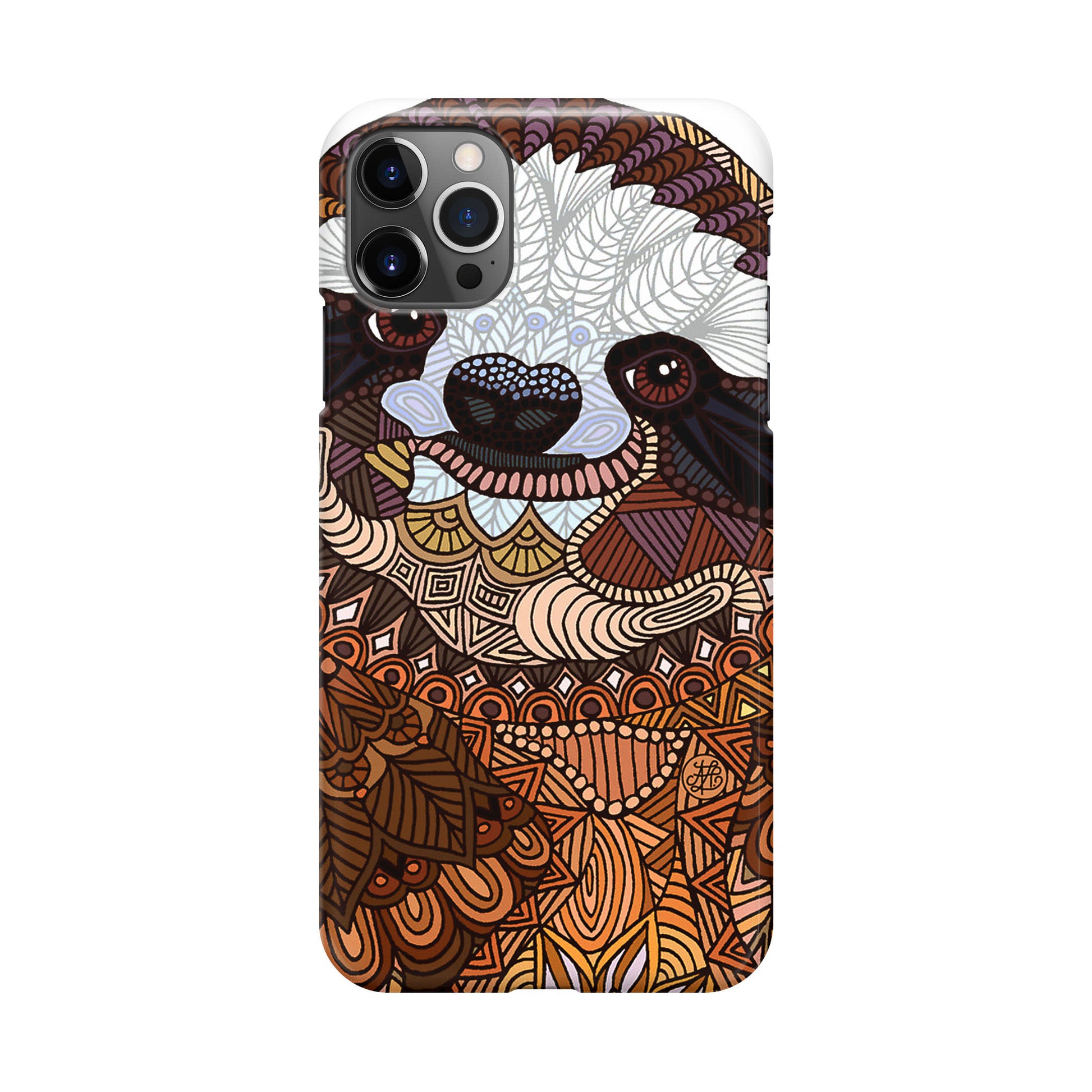 Sloth Ethnic Pattern iPhone 12 Pro Case