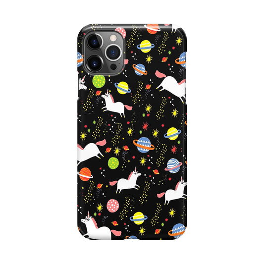 Space Unicorn Pattern iPhone 12 Pro Case