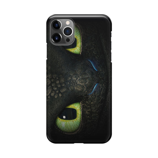 Toothless Dragon Eyes Close Up iPhone 12 Pro Case