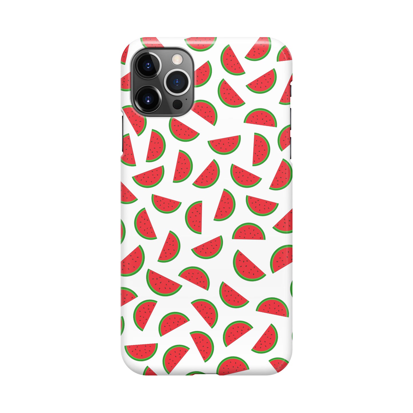 Watermelon Fruit Pattern White iPhone 12 Pro Case