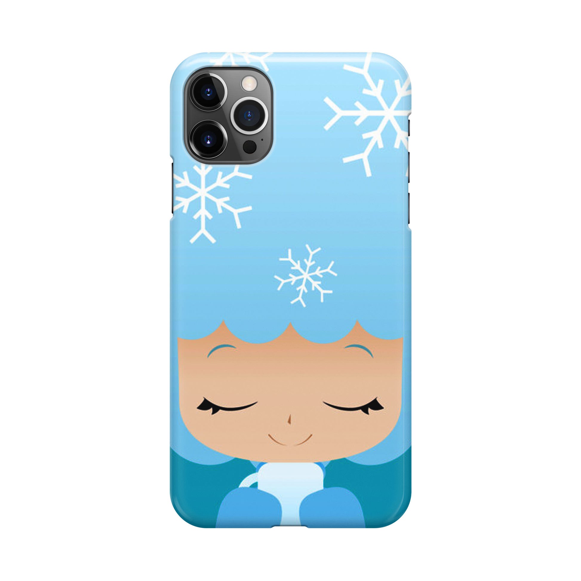 Winter Afro Girl iPhone 12 Pro Case