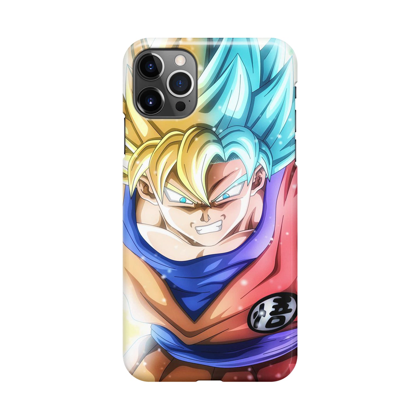 Goku SSJ 1 to SSJ Blue iPhone 12 Pro Case