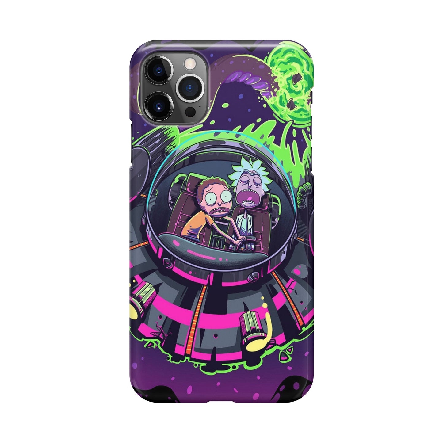 Rick And Morty Spaceship iPhone 12 Pro Case