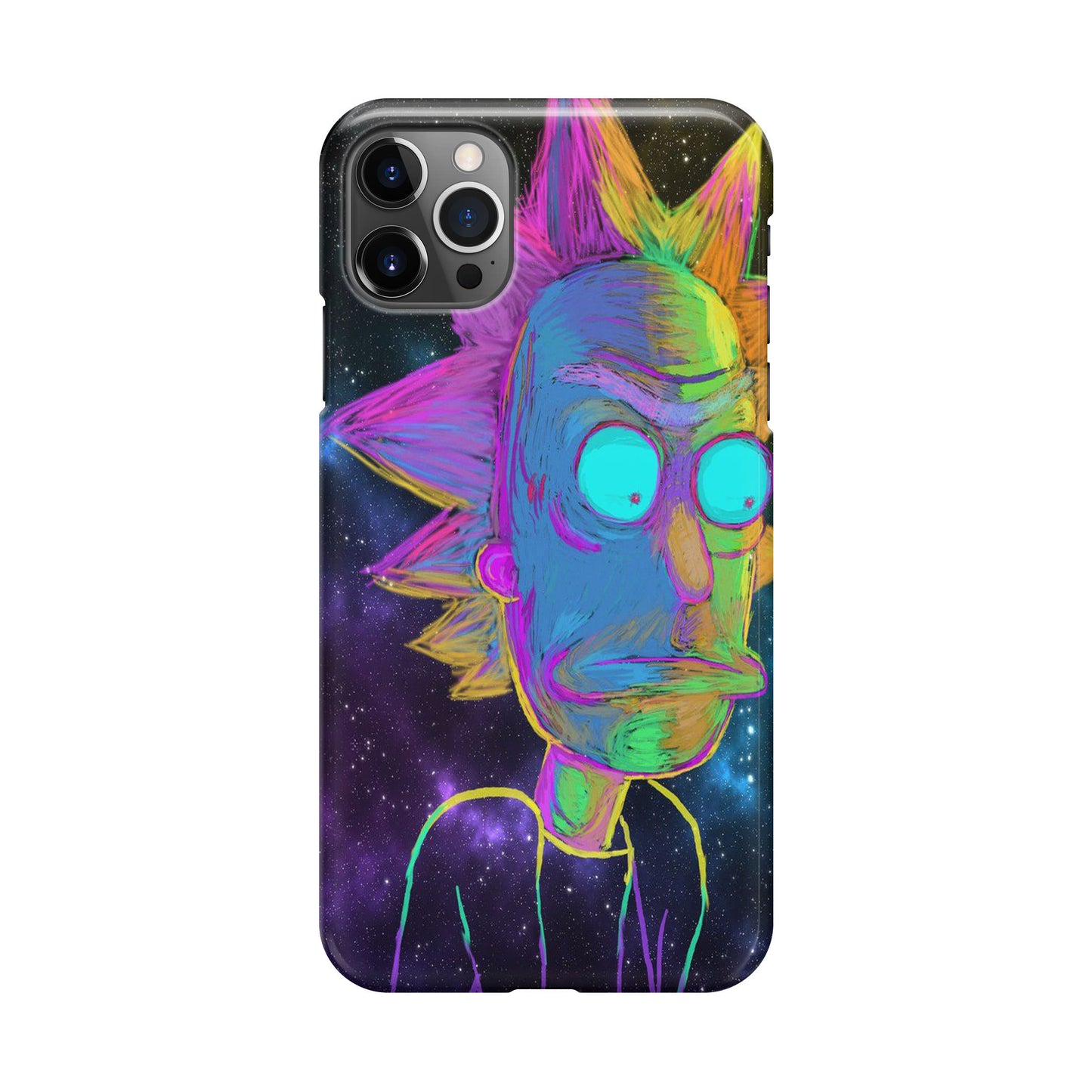 Rick Colorful Crayon Space iPhone 12 Pro Case