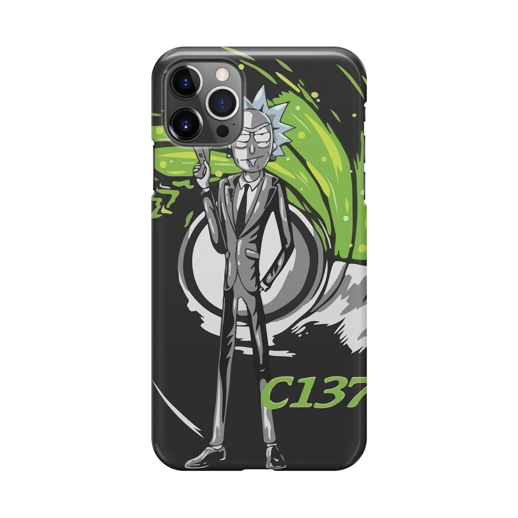 Rick Sanchez Agent C137 iPhone 12 Pro Case