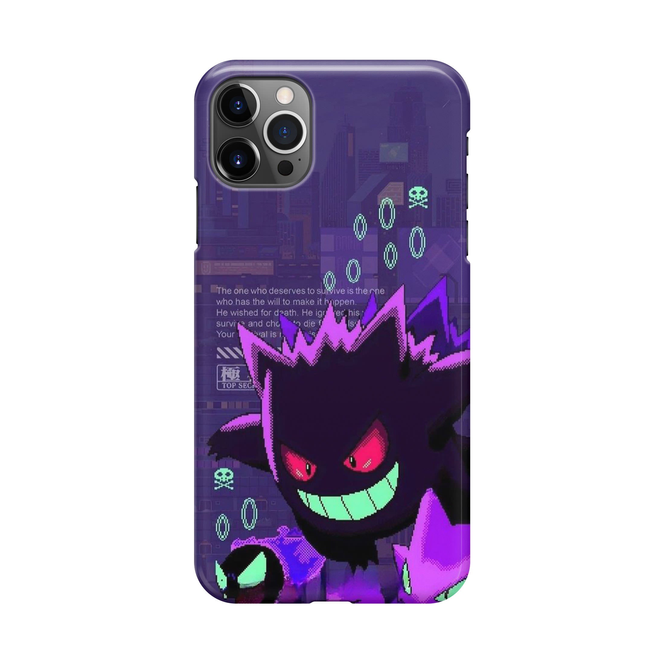 Gengar Pixel Art iPhone 12 Pro Case