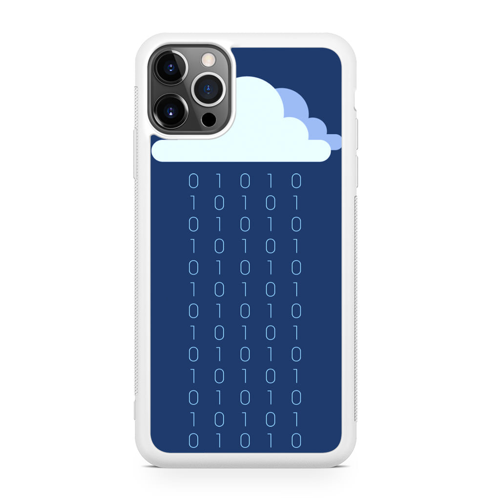 Abstract Binary Minimalist iPhone 12 Pro Case