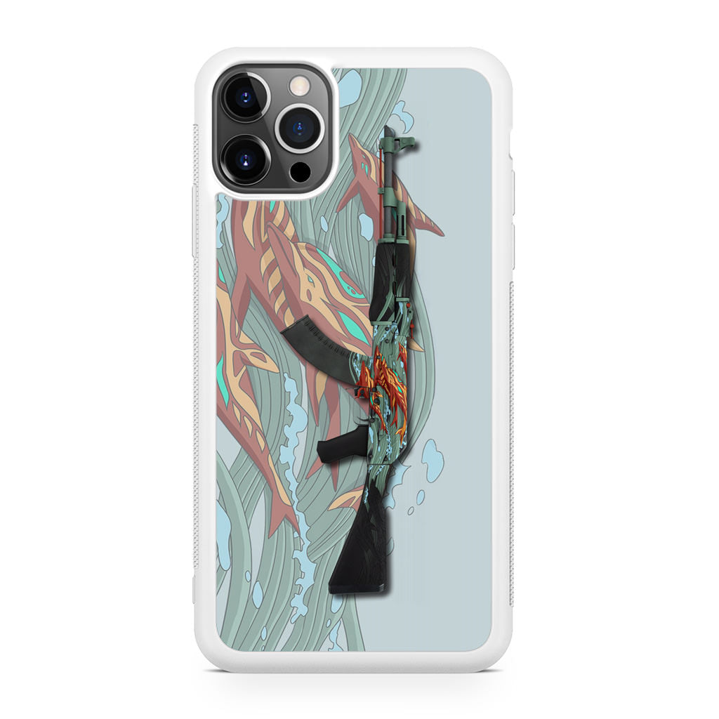 AK-47 Aquamarine Revenge iPhone 12 Pro Case