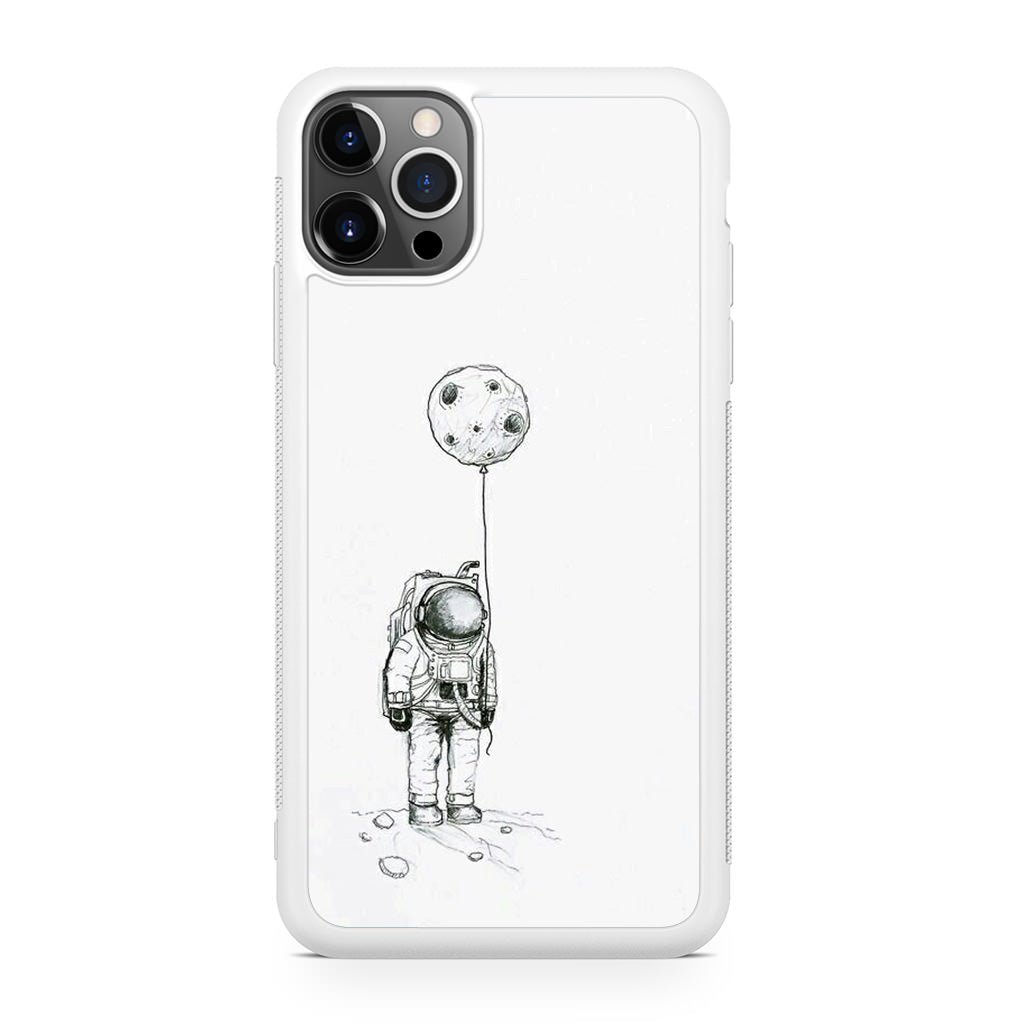 Astronaut Moon Balloon iPhone 12 Pro Case