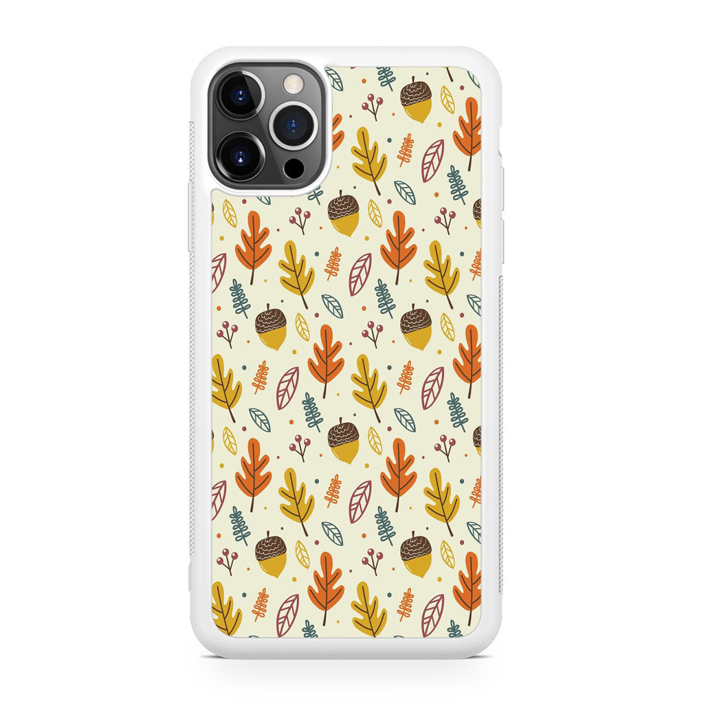 Autumn Things Pattern iPhone 12 Pro Case