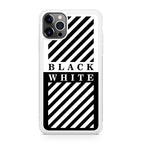 Black White Stripes iPhone 12 Pro Case