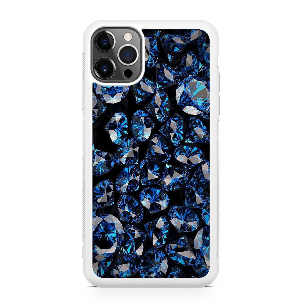 Blue Diamonds Pattern iPhone 12 Pro Max Case