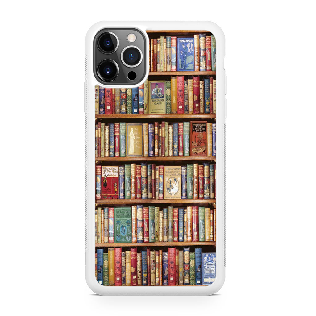 Bookshelf Library iPhone 12 Pro Case