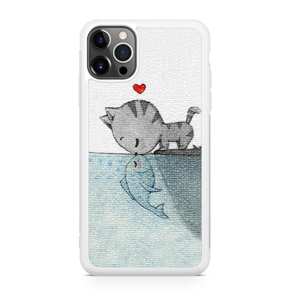 Cat Fish Kisses iPhone 12 Pro Case