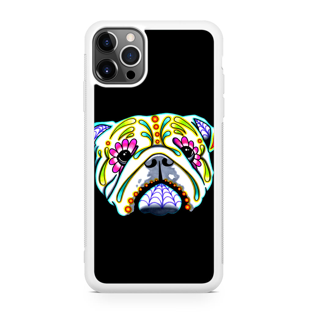 Colorful Bulldog Art iPhone 12 Pro Case