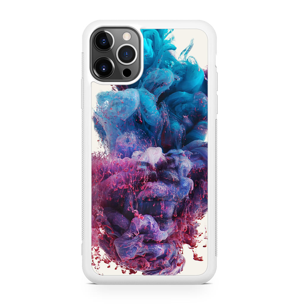 Colorful Dust Art on White iPhone 12 Pro Case