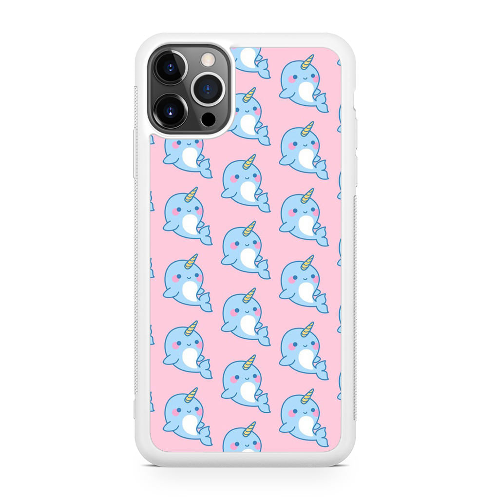 Horned Whales Pattern iPhone 12 Pro Max Case