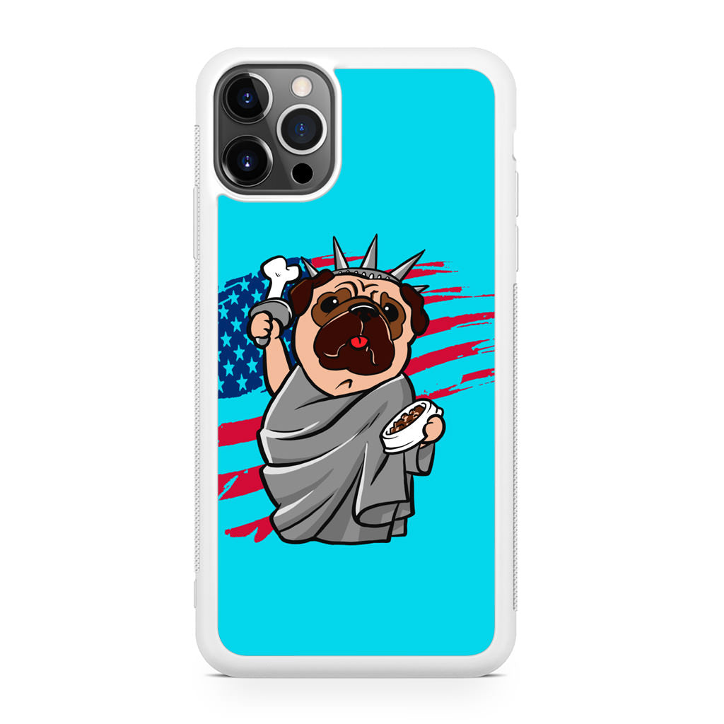 Independence Day Pug iPhone 12 Pro Max Case