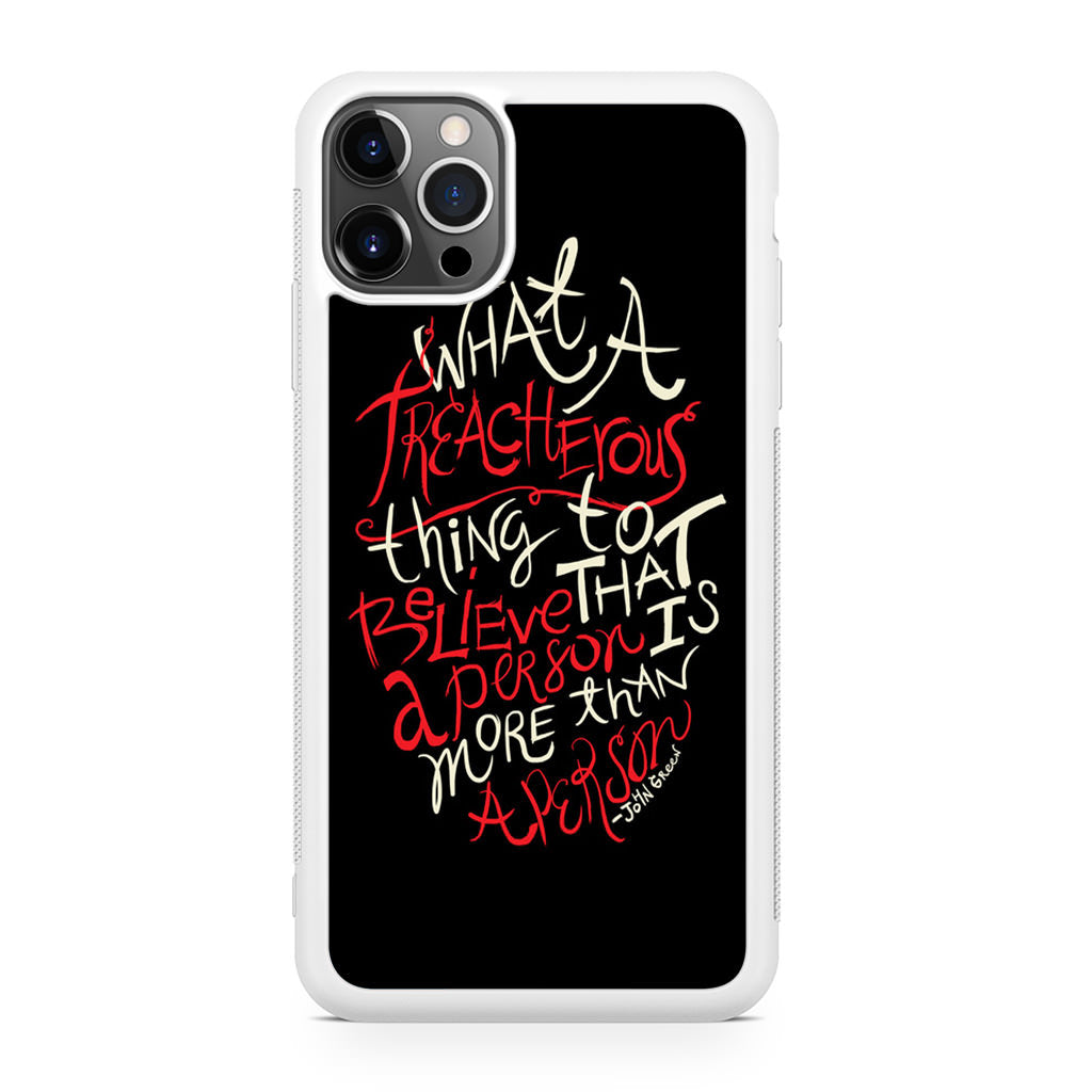 John Green Quotes More Than A Person iPhone 12 Pro Case
