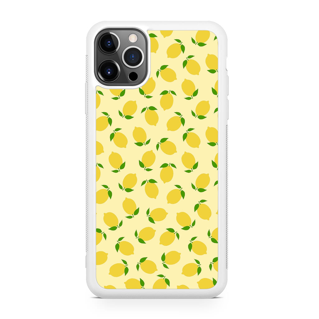 Lemons Fruit Pattern iPhone 12 Pro Case