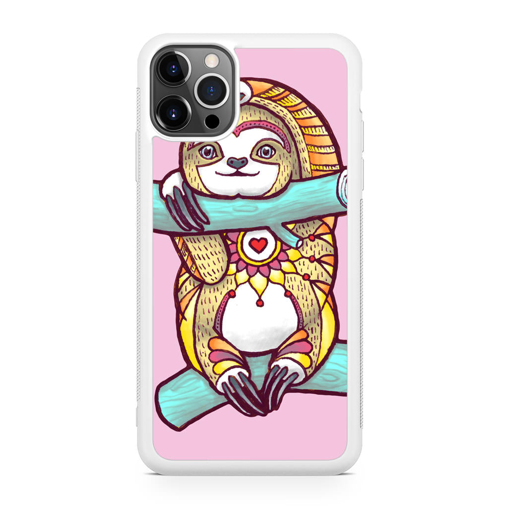 Mandala Sloth iPhone 12 Pro Max Case
