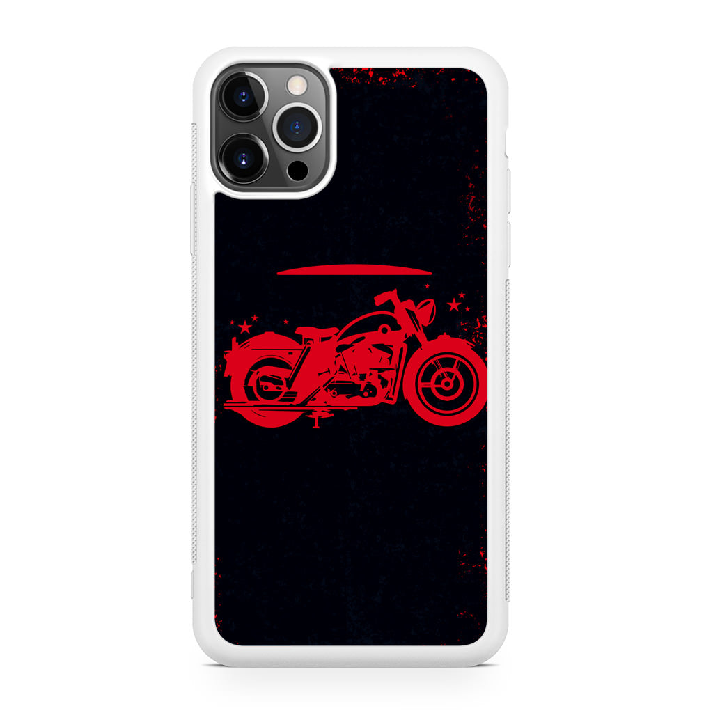 Motorcycle Red Art iPhone 12 Pro Case