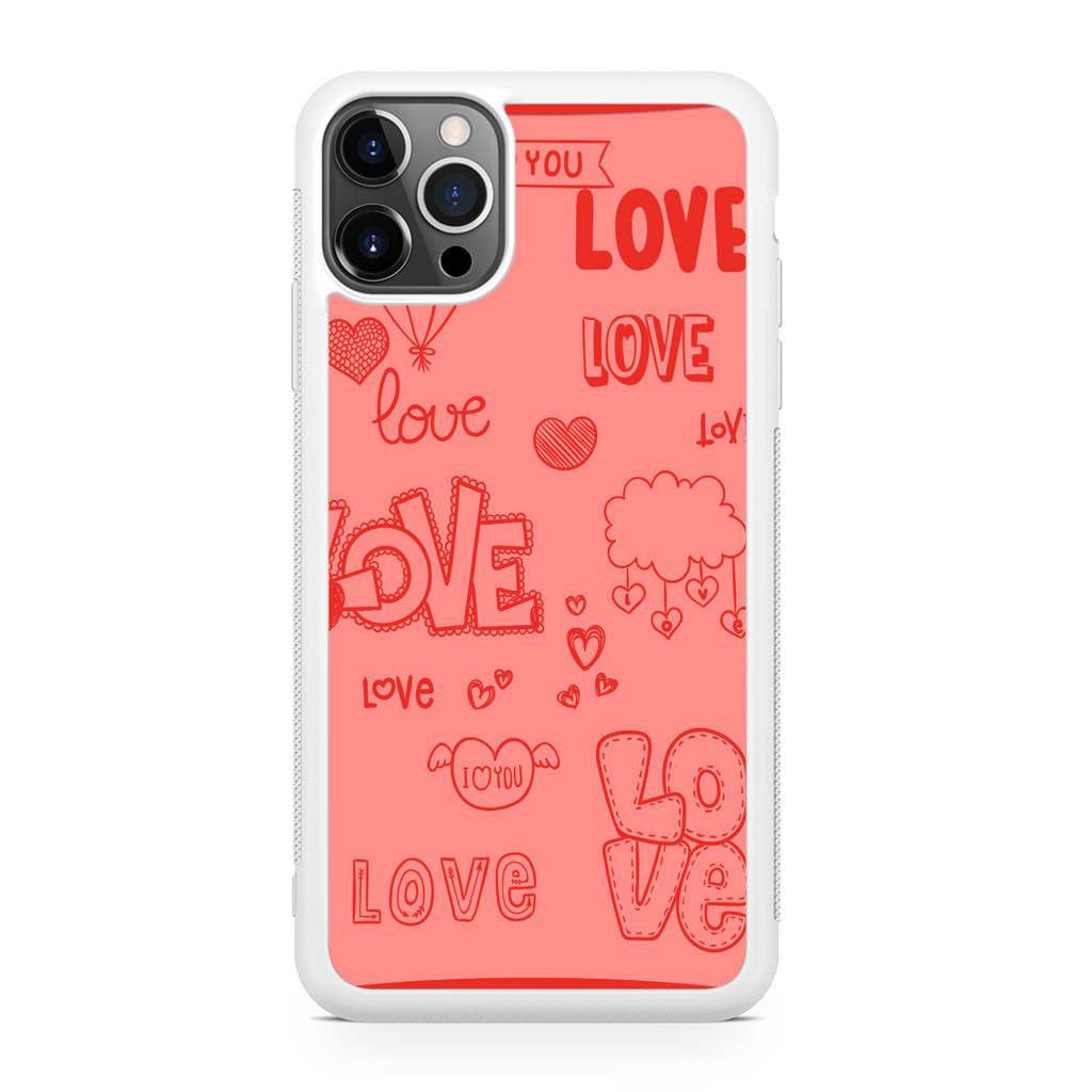 Pink Lover iPhone 12 Pro Case