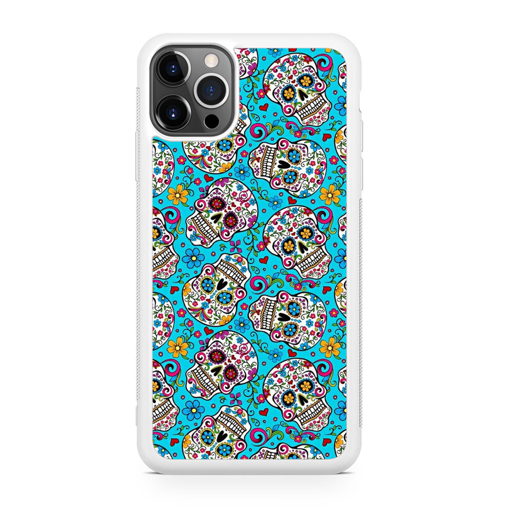 Skull Floral Sugar iPhone 12 Pro Case