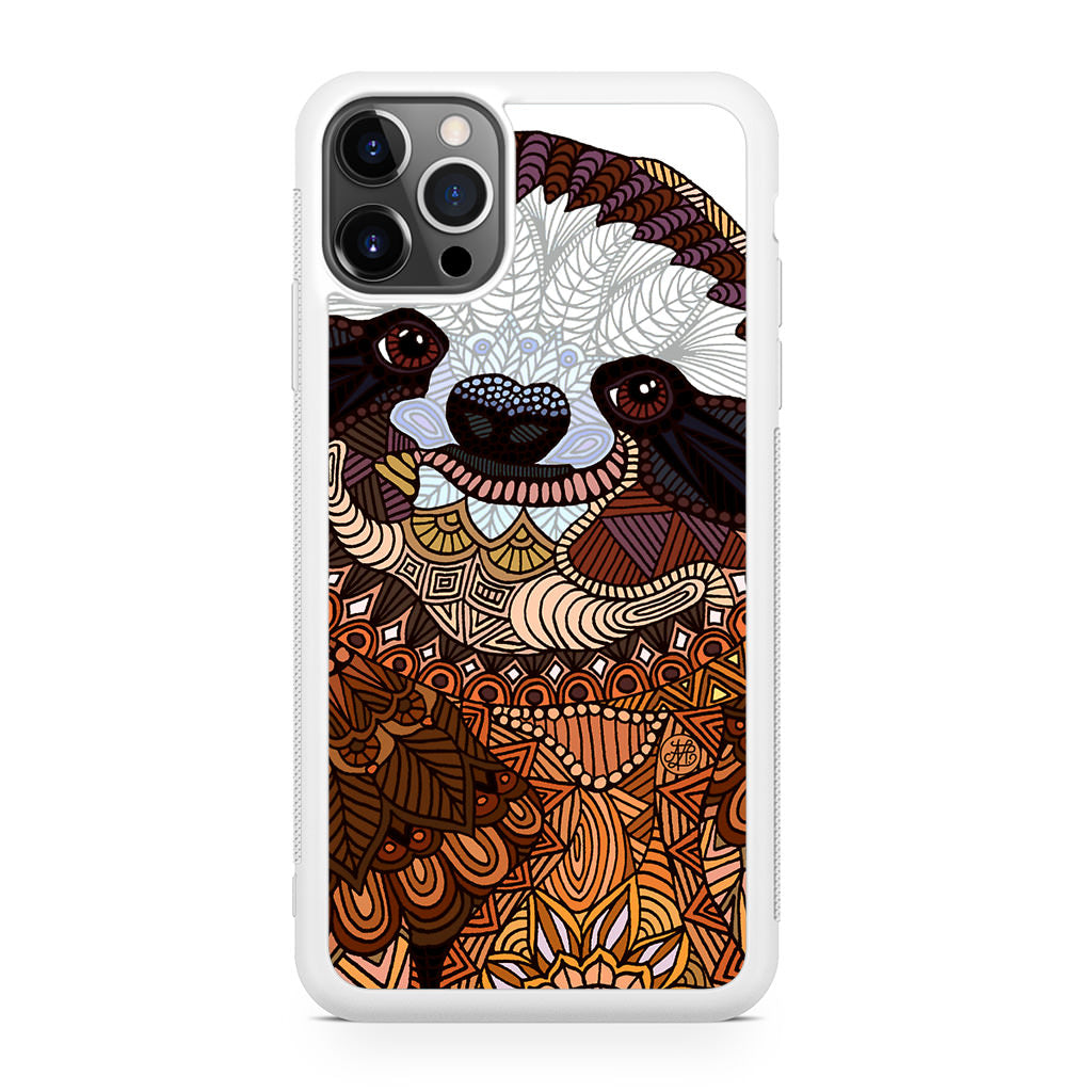 Sloth Ethnic Pattern iPhone 12 Pro Case