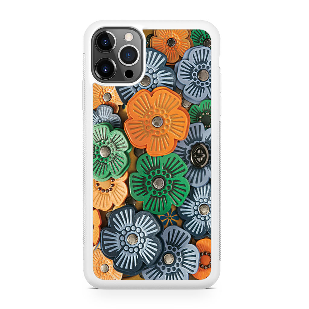 Tea Rose Applique iPhone 12 Pro Case