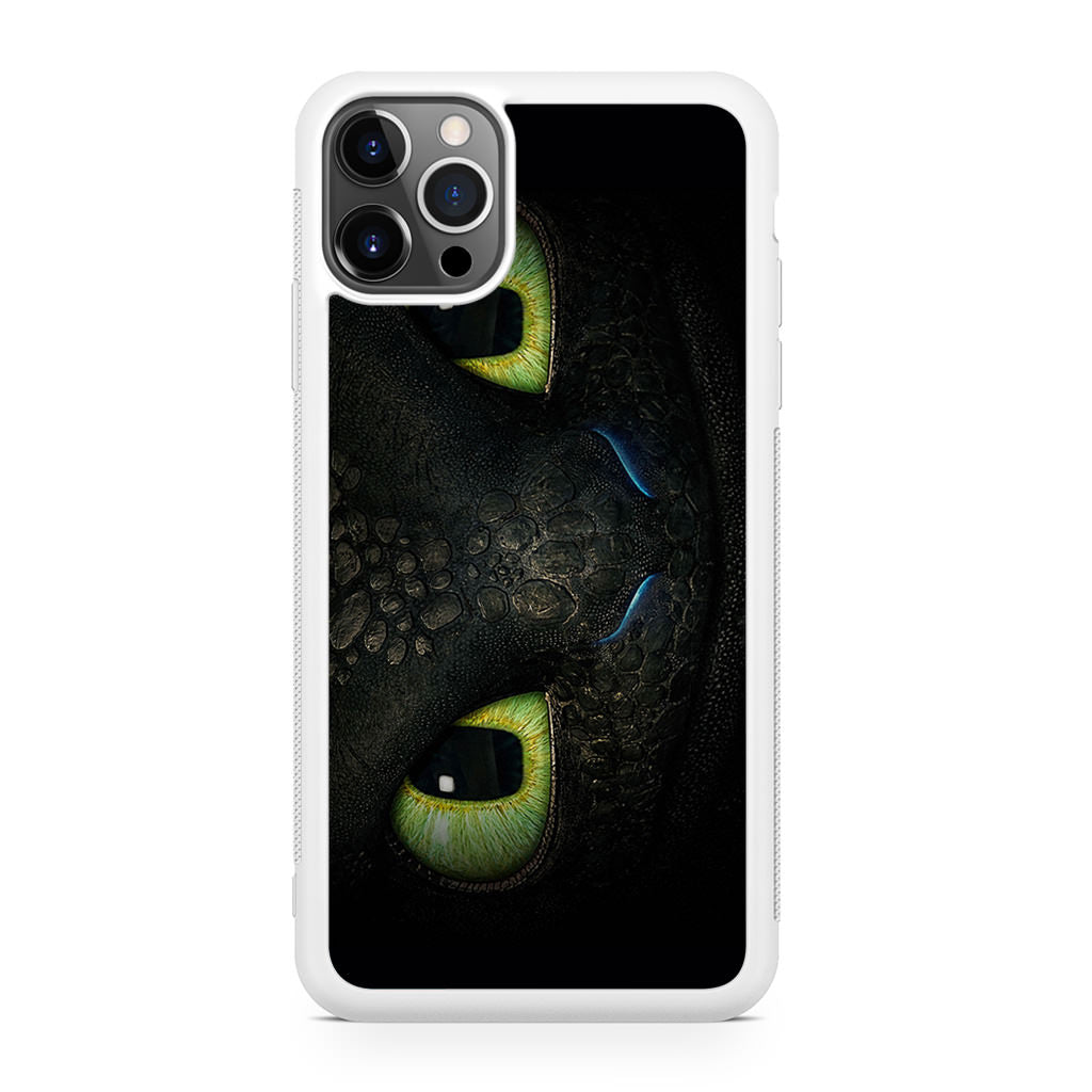 Toothless Dragon Eyes Close Up iPhone 12 Pro Max Case
